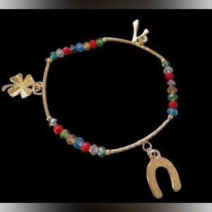 gold-filled stretchy lucky bracelet